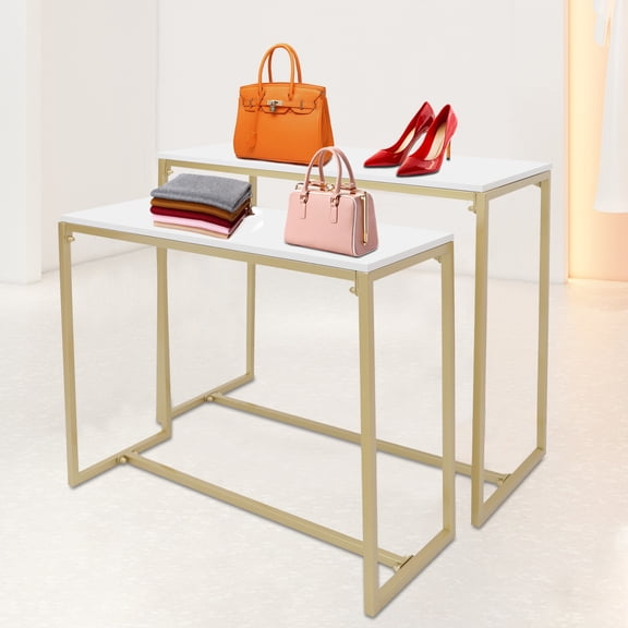 Wildnix Stylish and Durable Display Stand with Nano Baking Paint, Hexagonal Screws, and Melamine Board for Store or Home Use