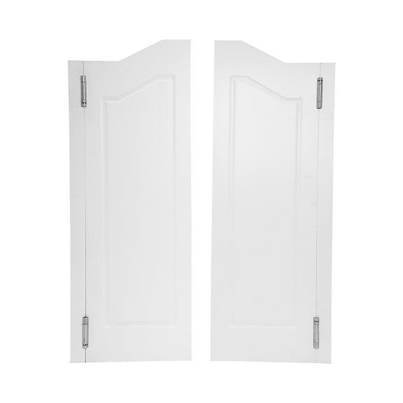 Wildnix Swinging Partition Door White Pine Wood Swinging Door with 180 Rotation, Smooth Operation, Modern Design for Room Privacy and Stylish Decor