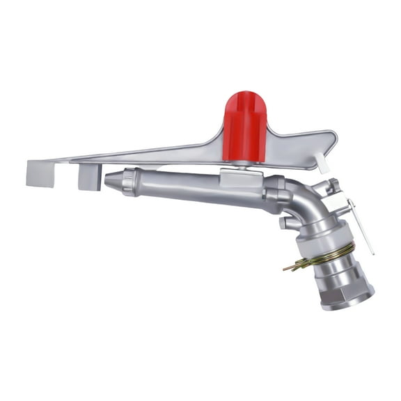 Wildnix Tripod Sprinkler, Adjustable Irrigation Spray Gun, 65-80m Irrigation Radius, Zinc Alloy, 360 Rotation for Large-Scale Watering