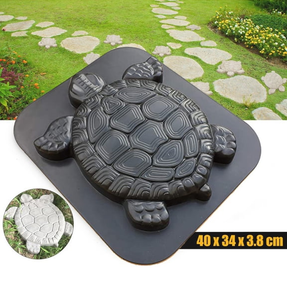 Wildnix Turtle-Shaped Concrete Mold Sturdy ABS Material, Reusable, Perfect for Creating Walkways, Patios, and Garden Paths, Eco-Friendly, Easy to Use, Durable Design