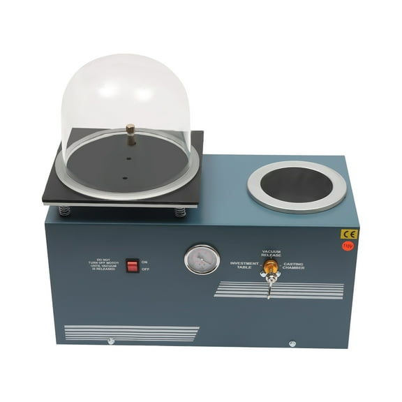Wildnix Vacuum Casting Machine with 375W Power, 2L Air Pump, Overheating Protection for DIY and Use