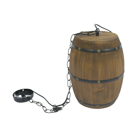 Wildnix Vintage Pendant Lights Wine Barrel Shape with Adjustable Chain for Living Room and Dining Room Decor