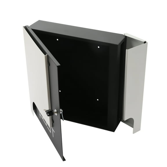 Wildnix Wall-Mounted Metal Mailbox with Anti-Theft Design, Galvanized Steel, Large Storage for Letters, Magazines, and Newspapers