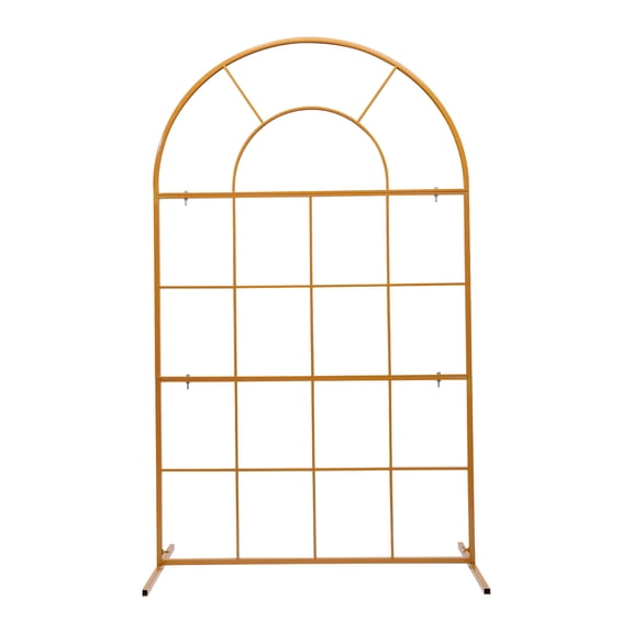 Wildnix Wedding Arch Stand, Galvanized Iron, Stable T-Shape Structure, DIY Design for Floral Decorations, Easy to Install and Store