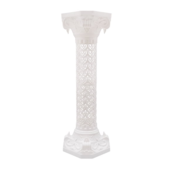 Wildnix Wedding Roman Column Sculpture  Sturdy Plastic, Stable Base, 110.23 lbs Weight Capacity, Perfect for Flowers, Candlesticks, and Decor, Easy to Clean and Install