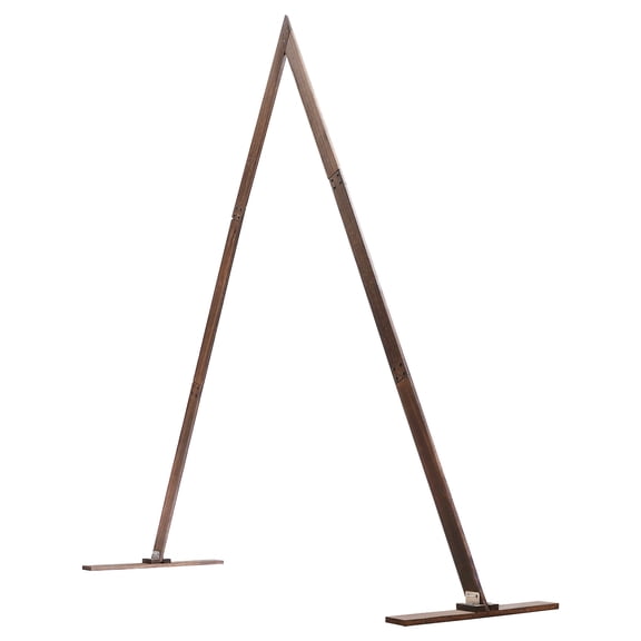 Wildnix Wood Wedding Arch  2.1x2.5m, DIY Decorative Backdrop, Retro Triangle Design, Durable and Reusable
