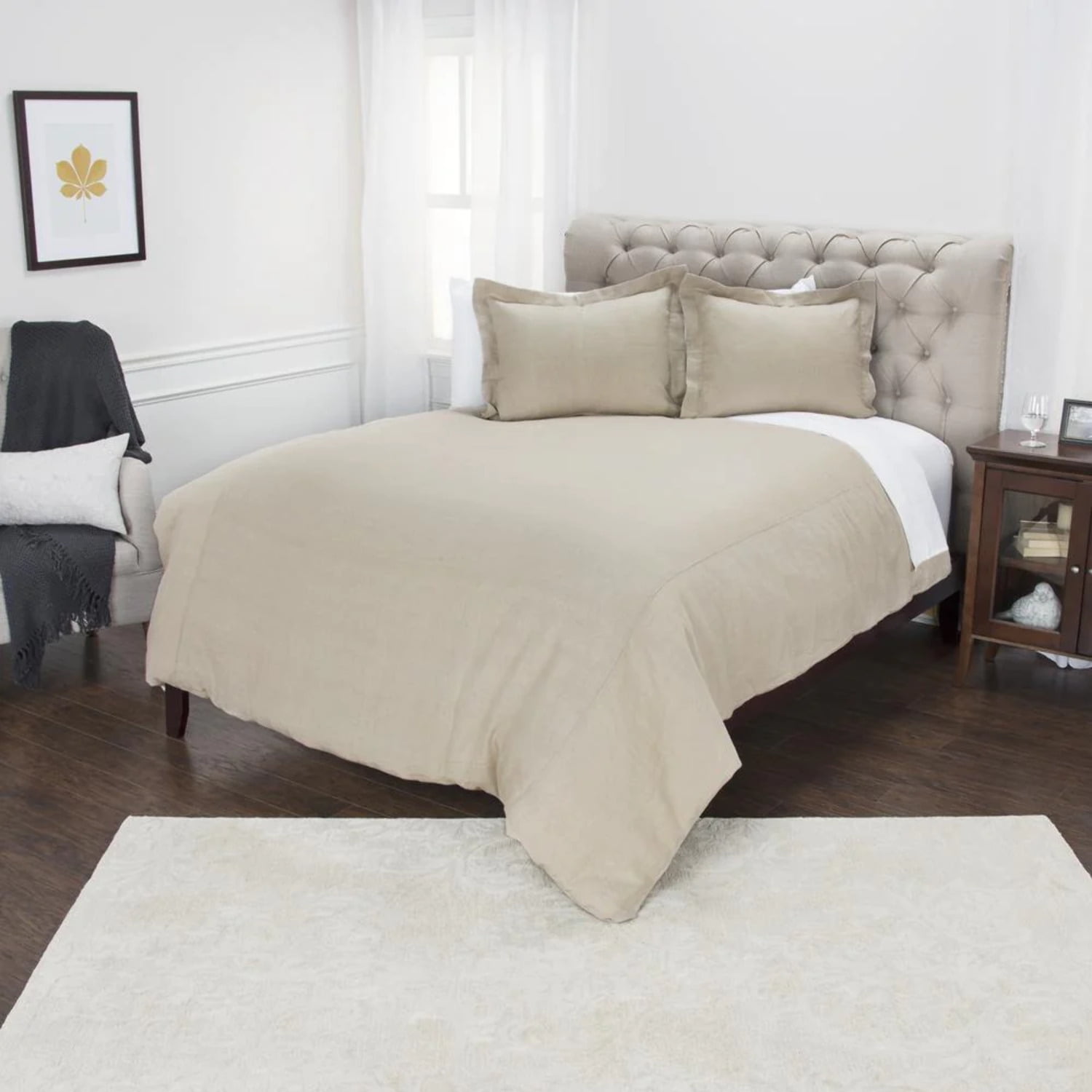 Wildon Home Cherrilyn Duvet Cover, Queen Beige - Walmart.com