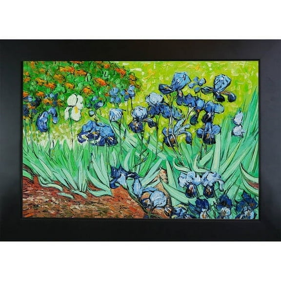 Wildon Home Irises by Vincent Van Gogh Framed Painting