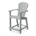 thumbnail image 1 of Wildridge Classic 26" High Counter Chair, Light Gray - Outdoor Weather Resistant Recycled Plastic Furniture for Patio, 1 of 1