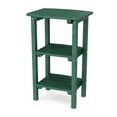 thumbnail image 1 of Wildridge Classic 3-Shelf Side Table, Turf Green - Outdoor Weather Resistant Recycled Plastic Furniture for Patio, 1 of 4