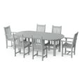 thumbnail image 1 of Wildridge Classic 7-Piece 44"x84" Dining Set, Light Gray - Outdoor Weather Resistant Recycled Plastic Furniture for Patio, 1 of 1