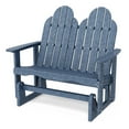 thumbnail image 1 of Wildridge Classic Adirondack Glider, Patriot Blue - Outdoor Weather Resistant Recycled HDPE Glider for Porch, Patio, Deck, 1 of 4