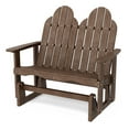 thumbnail image 1 of Wildridge Classic Adirondack Glider, Tudor Brown - Outdoor Weather Resistant Recycled HDPE Glider for Porch, Patio, Deck, 1 of 4