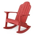 thumbnail image 1 of Wildridge Classic Adirondack Rocking Chair, Cardinal Red - Outdoor Weather Resistant HDPE Rocking Chair for Patio, Deck, Fire Pit, 1 of 4