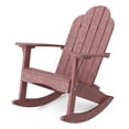 thumbnail image 1 of Wildridge Classic Adirondack Rocking Chair, Cherrywood - Outdoor Weather Resistant HDPE Rocking Chair for Patio, Deck, Fire Pit, 1 of 4