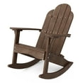 thumbnail image 1 of Wildridge Classic Adirondack Rocking Chair, Tudor Brown - Outdoor Weather Resistant HDPE Rocking Chair for Patio, Deck, Fire Pit, 1 of 4