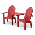thumbnail image 1 of Wildridge Classic Deck Chair Tete-A-Tete, Cardinal Red - Outdoor Weather Resistant HDPE Furniture for Patio, 1 of 4