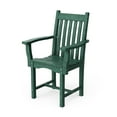 thumbnail image 1 of Wildridge Classic Dining Arm Chair, Turf Green - Outdoor Weather Resistant Recycled Plastic Furniture for Patio, 1 of 2