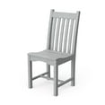 thumbnail image 1 of Wildridge Classic Dining Side Chair, Light Gray - Outdoor Weather Resistant Recycled Plastic Furniture for Patio, 1 of 2