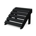 thumbnail image 1 of Wildridge Classic Footrest, Black - Outdoor Weather Resistant HDPE Ottoman for Adirondack Chair, 1 of 4