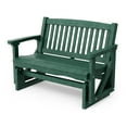 thumbnail image 1 of Wildridge Classic Mission Glider, Turf Green - Outdoor Weather Resistant Recycled HDPE Glider for Porch, Patio, Deck, 1 of 4