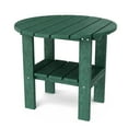 thumbnail image 1 of Wildridge Classic Round Side Table, Turf Green - Outdoor Weather Resistant Recycled Plastic Furniture for Patio, 1 of 4