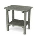 thumbnail image 1 of Wildridge Classic Side Table, Dark Gray - Outdoor Weather Resistant Recycled Plastic Furniture for Patio, 1 of 4