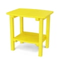 thumbnail image 1 of Wildridge Classic Side Table, Lemon Yellow - Outdoor Weather Resistant Recycled Plastic Furniture for Patio, 1 of 4
