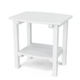 thumbnail image 1 of Wildridge Classic Side Table, White - Outdoor Weather Resistant Recycled Plastic Furniture for Patio, 1 of 4