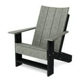 thumbnail image 1 of Wildridge Contemporary Adirondack Chair, Dark Gray and Black - All-Weather Recycled Plastic Furniture for Patio, Deck, Lawn, 1 of 2