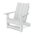 thumbnail image 1 of Wildridge Contemporary Adirondack Chair, Light Gray and White - All-Weather Recycled Plastic Furniture for Patio, Deck, Lawn, 1 of 2
