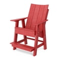 thumbnail image 1 of Wildridge Contemporary High Adirondack Chair, Cardinal Red - All-Weather Recycled Plastic Furniture for Patio, Deck, Lawn, 1 of 4