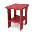 thumbnail image 1 of Wildridge Contemporary Side Table, Cardinal Red - Outdoor Weather Resistant Recycled Plastic Furniture for Patio, 1 of 2