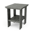 thumbnail image 1 of Wildridge Contemporary Side Table, Dark Gray - Outdoor Weather Resistant Recycled Plastic Furniture for Patio, 1 of 2