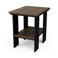 thumbnail image 1 of Wildridge Contemporary Side Table, Tudor Brown and Black - Outdoor Weather Resistant Recycled Plastic Furniture for Patio, 1 of 2