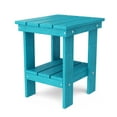 thumbnail image 1 of Wildridge Freedom Side Table, Aruba Blue - Outdoor Weather Resistant Recycled Plastic Furniture for Patio, 1 of 5