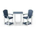thumbnail image 1 of Wildridge Heritage 3-Piece Patio Counter Set, Patriot Blue and White - Outdoor Weather Resistant Recycled Plastic Furniture for Patio, 1 of 2