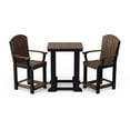 thumbnail image 1 of Wildridge Heritage 3-Piece Patio Counter Set, Tudor Brown and Black - Outdoor Weather Resistant Recycled Plastic Furniture for Patio, 1 of 2