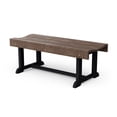thumbnail image 1 of Wildridge Heritage 42" Patio Bench, Tudor Brown and Black - Outdoor All-Weather HDPE Furniture, 1 of 2
