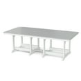 thumbnail image 1 of Wildridge Heritage 44"x94" Dining Table, Light Gray and White - Outdoor Weather Resistant Recycled Plastic Furniture for Patio, 1 of 2