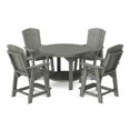 thumbnail image 1 of Wildridge Heritage 5-Piece 48" Pub Counter Set, Dark Gray - Outdoor Weather Resistant Recycled Plastic Furniture for Patio, 1 of 6