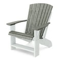 thumbnail image 1 of Wildridge Heritage Adirondack Chair, Dark Gray and White - Outdoor All-Weather Poly Furniture for Patio, Deck, Yard, 1 of 2