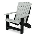 thumbnail image 1 of Wildridge Heritage Adirondack Chair, Light Gray and Black - Outdoor All-Weather Poly Furniture for Patio, Deck, Yard, 1 of 2