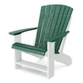 thumbnail image 1 of Wildridge Heritage Adirondack Chair, Turf Green and White - Outdoor All-Weather Poly Furniture for Patio, Deck, Yard, 1 of 2