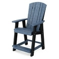 thumbnail image 1 of Wildridge Heritage Balcony Counter Chair, Patriot Blue and Black - Outdoor Weather Resistant Recycled Plastic Furniture for Patio, 1 of 2