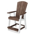 thumbnail image 1 of Wildridge Heritage Balcony Counter Chair, Tudor Brown and White - Outdoor Weather Resistant Recycled Plastic Furniture for Patio, 1 of 2