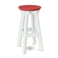 thumbnail image 1 of Wildridge Heritage Barstool, Cardinal Red and White - Outdoor Weather Resistant Recycled Plastic Furniture for Patio, 1 of 1