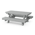 thumbnail image 1 of Wildridge Heritage Child's Picnic Table, Light Gray - Outdoor Weather Resistant HDPE Picnic Table for Patio, Porch, Deck, Lawn, 1 of 4