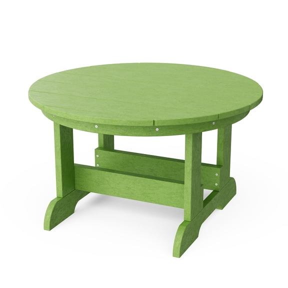 Wildridge Heritage Conversation Table, Lime Green - Outdoor Weather Resistant Recycled Plastic Furniture for Patio