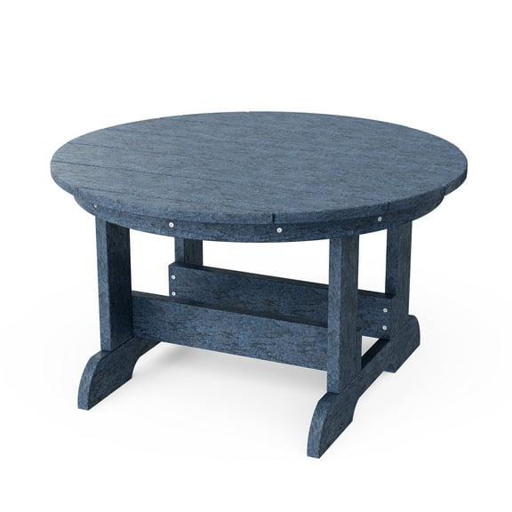 Wildridge Heritage Conversation Table, Patriot Blue - Outdoor Weather Resistant Recycled Plastic Furniture for Patio